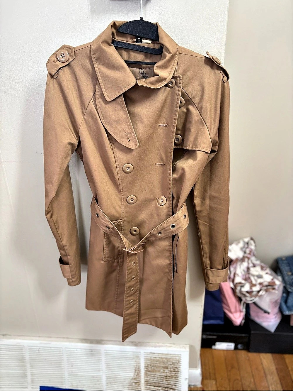 H&M Women's Trench Coat Brown Size 2 Like New